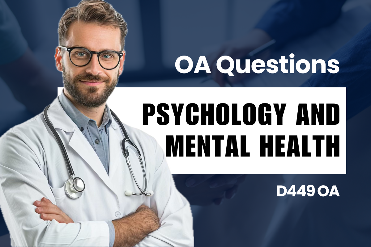 Psychology and Mental Health OA Questions