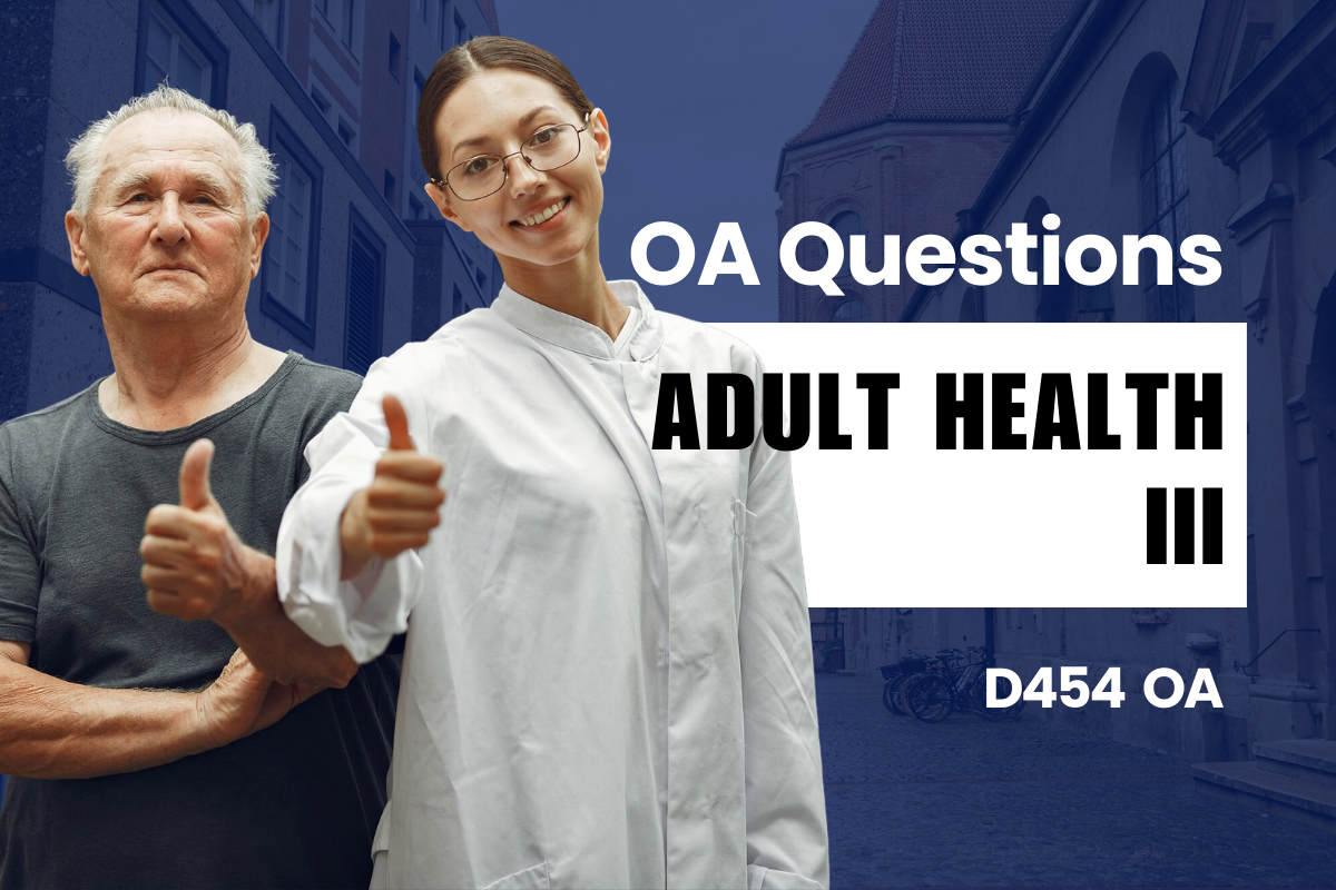D454 - Adult Health III